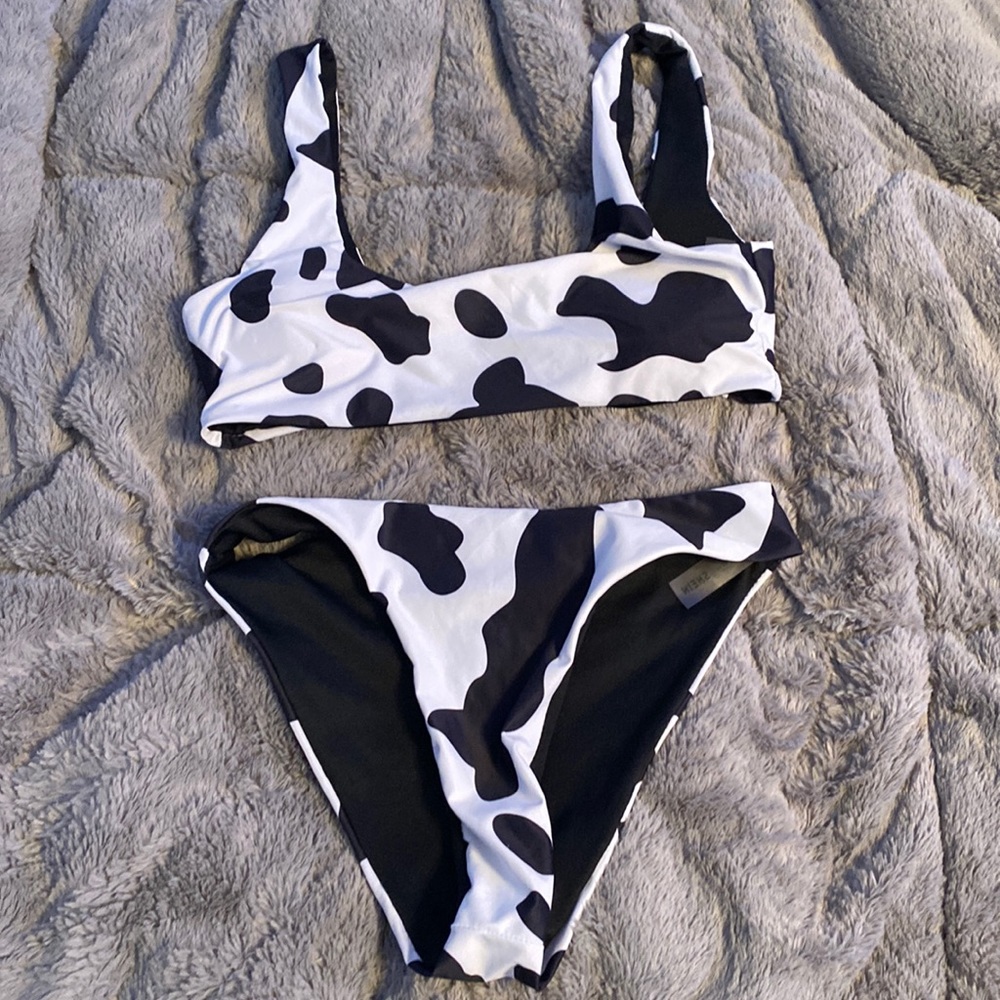 Never worn cow print bikini